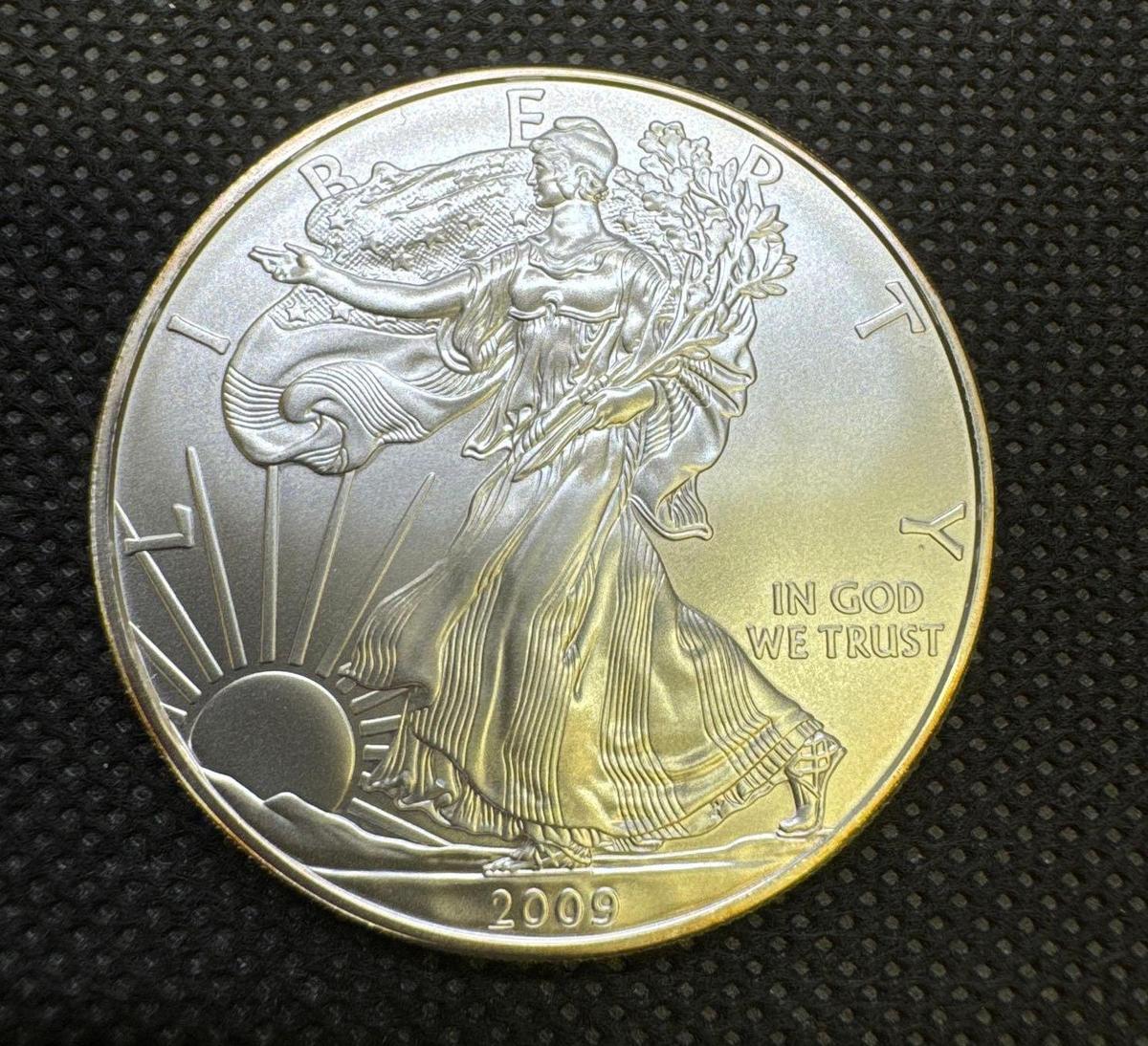 2009 American Eagle Walking Liberty 1 Troy Ounce .999 Fine Silver Bullion Coin