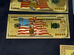 8 99.9 24k Gold Plated Kobe Bryant Banknote Bills