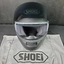 Shoei RF-1100 Matte black Full Face Motorcycle Street Riding Helmet size Large with bag