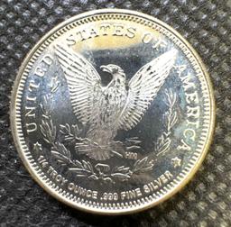 1/4 Oz .999 Fine Silver Morgan Round Bullion Coin
