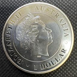 2015 Australian Funnel Web Spider 1 Troy Oz .999 Fine Silver $1 Round Bullion Coin