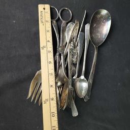 silverplate utensils International Wm Rodgers Lenox Federal platium frosted stainless flatware