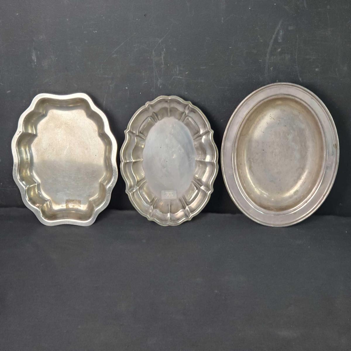 2 silverplate bowls one 925 Sterling