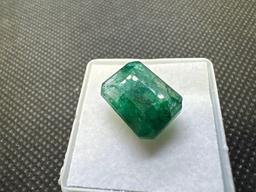 Emerald Cut Green Emerald gemstone 8.50ct