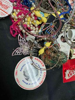 Costume Jewelry Buttons, Beads, Necklaces, Earrings more
