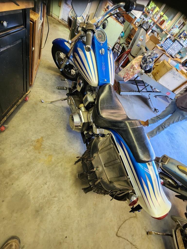 1985 Harley FXST running