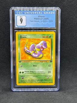 1st Edition Team Rocket Ekans CGC Mint 9 Pokemon Card