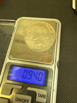 2x 1923 Silver Peace Dollars 90% Silver Coins 1.88 Ounces