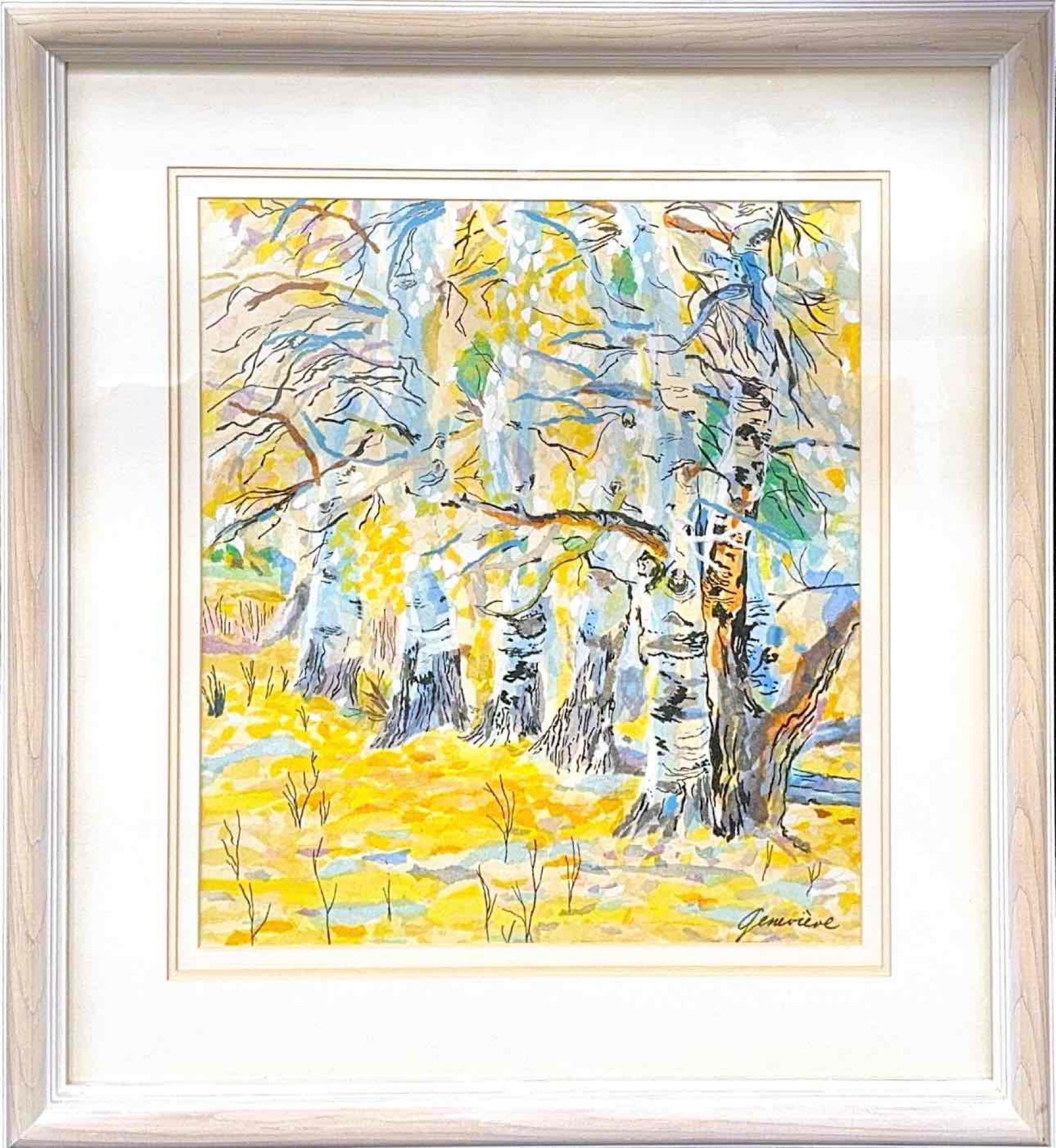 Framed Art ALDERS Forest Scene by Genevieve Taunis Wexler