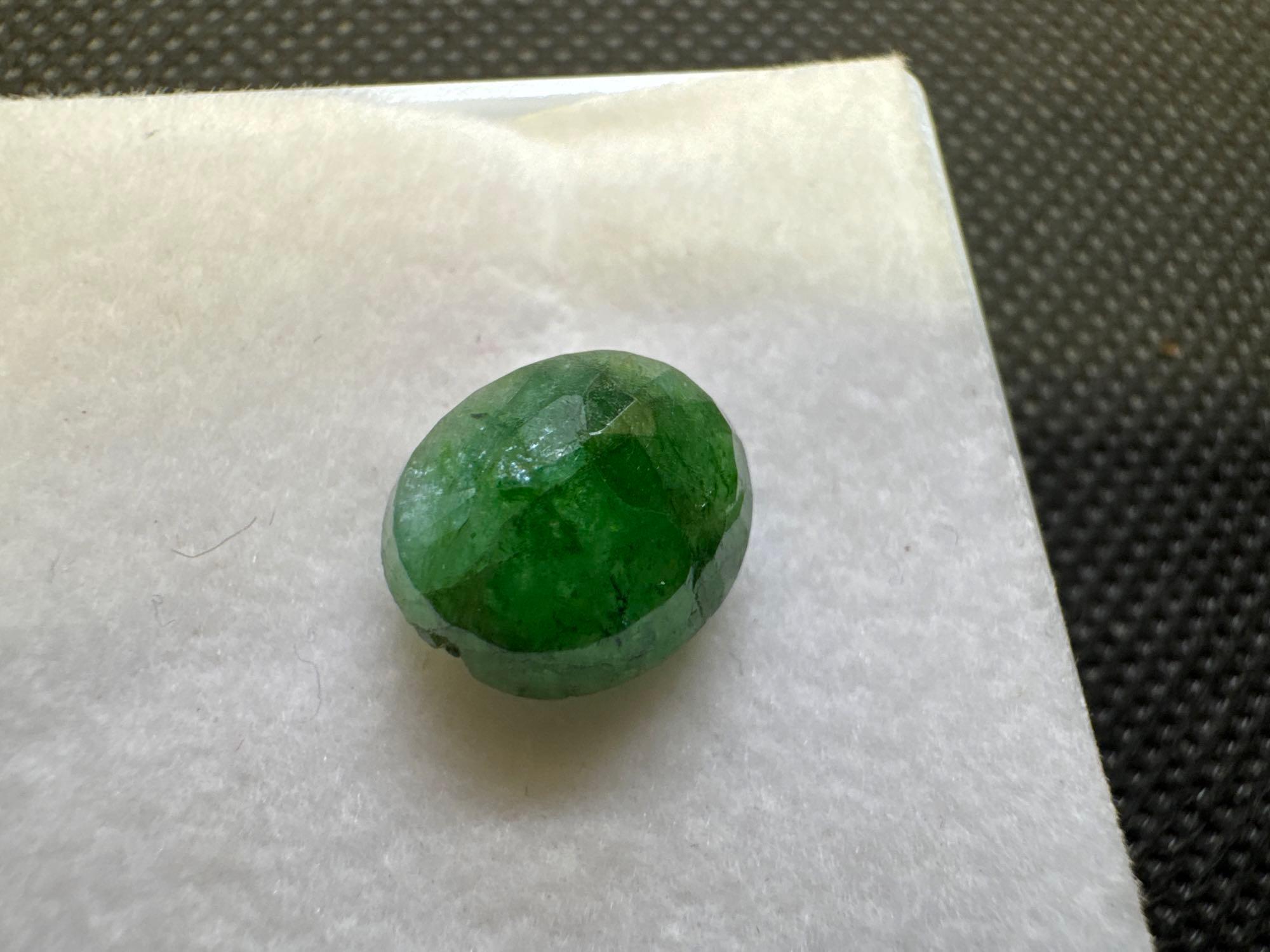 Oval Cut Green Emerald Gemstone 6.25ct