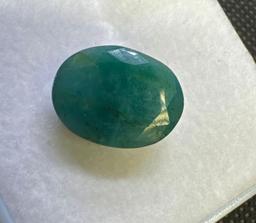 Oval Cut Green Emerald Gemstone 7.95ct