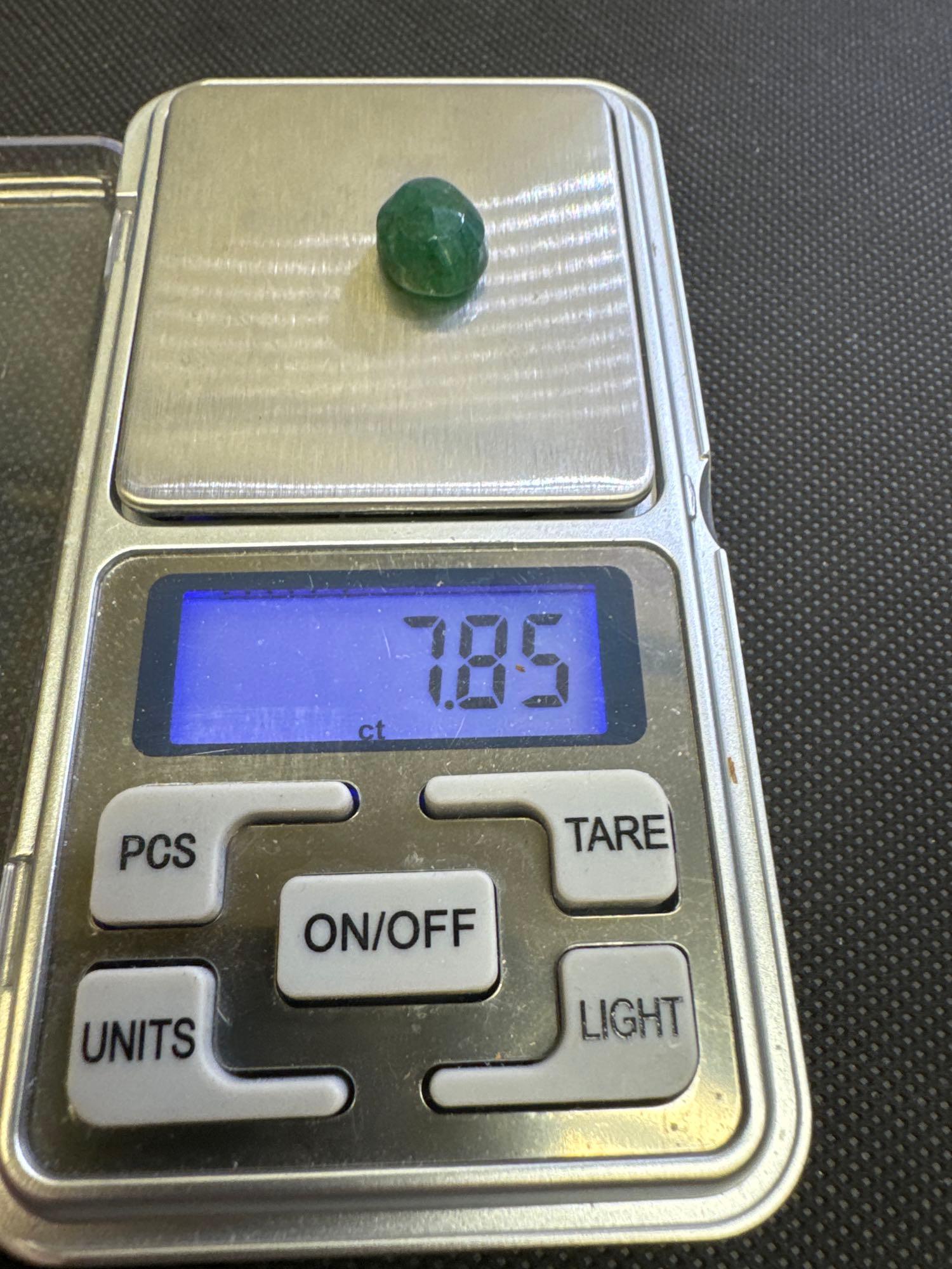 Oval Cut Green Emerald Gemstone 7.85ct