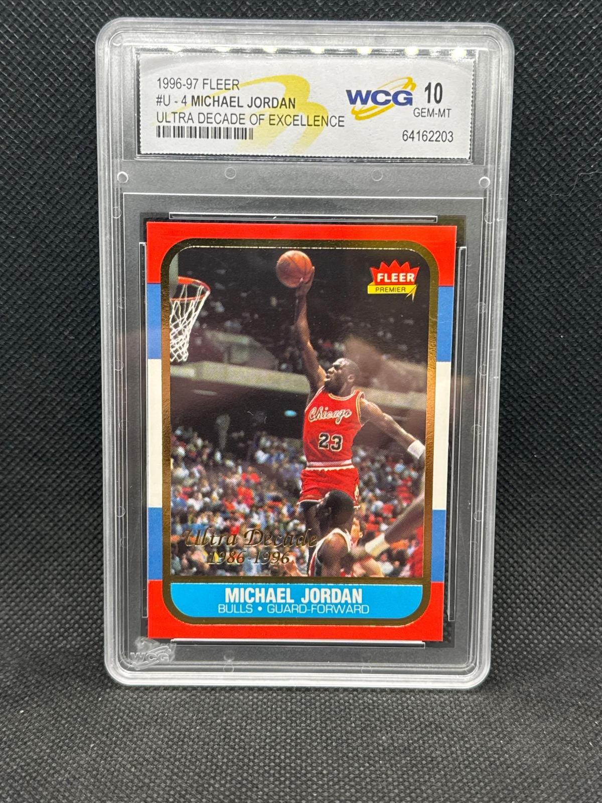 1996-97 Fleer Michael Jordan Decades Of Excellence WCG 10 Basketball Card