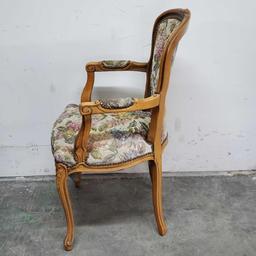 Italian Louis XV Style Armchair with floral patterns