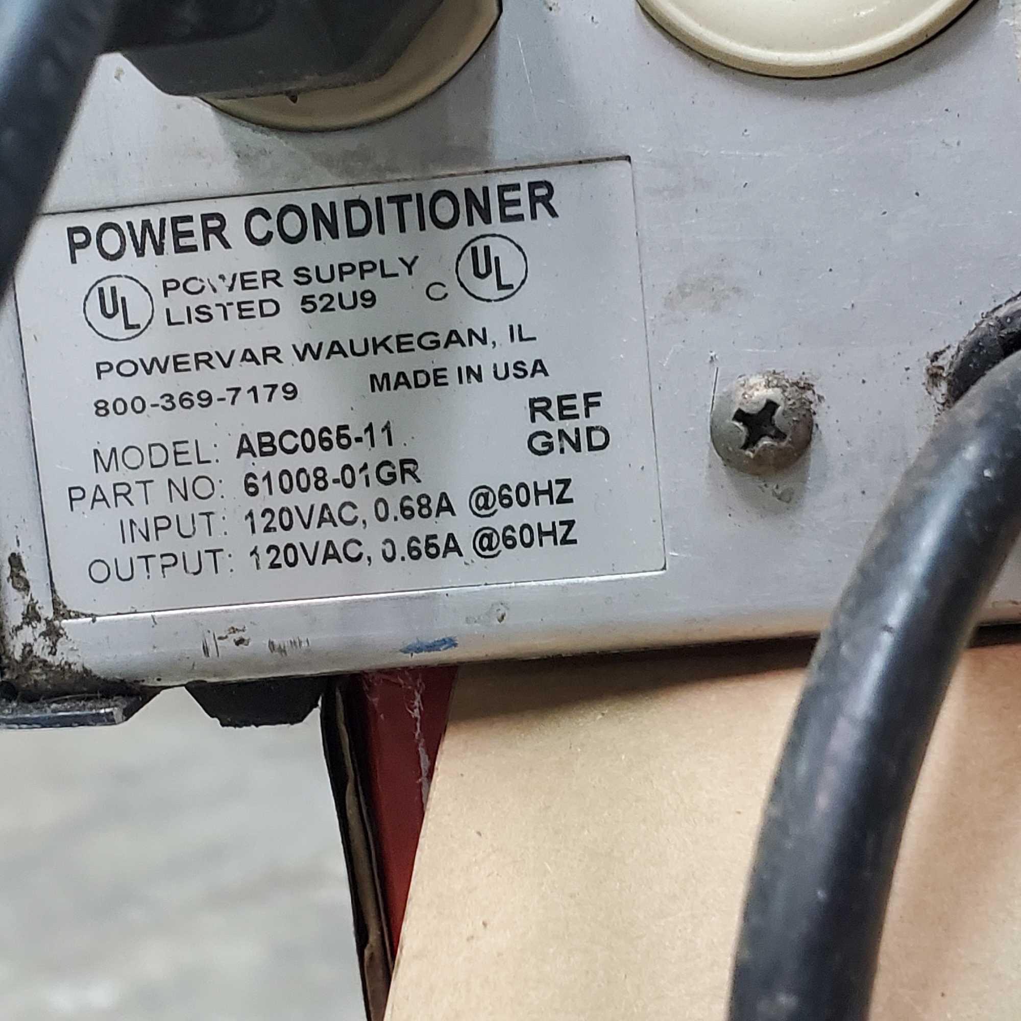 Box lot Powervar power conditioner central Pneumatic air filter/regulator Danair tool lots more