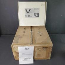 Pyle PT390AU digital home theater stereo Ikan V9200 LCD TFT Monitor in original box.reciever NIB