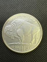 2013 1 Troy Oz .999 Fine Silver Buffalo Indian Head Round Bullion Coin