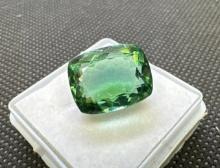 Cushion Cut Green Spinel Gemstone Classic Beauty 12.35ct