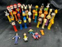 Vintage PEZ Dispensers. Dr Skull, Mickey, Snoopy, Spider-Man, Santa more