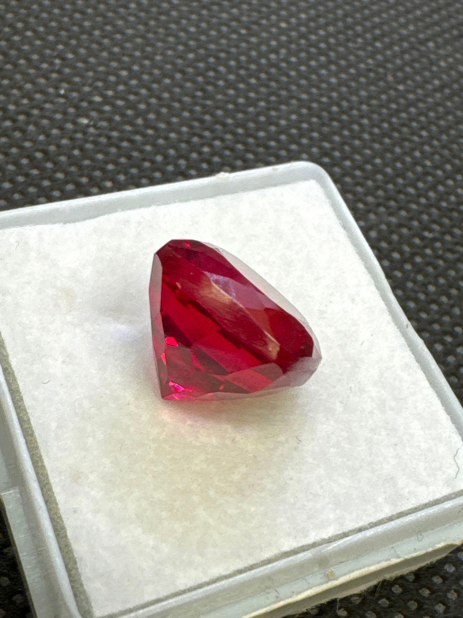 Cushion Cut Blood Red Ruby Gemstone 11.0ct