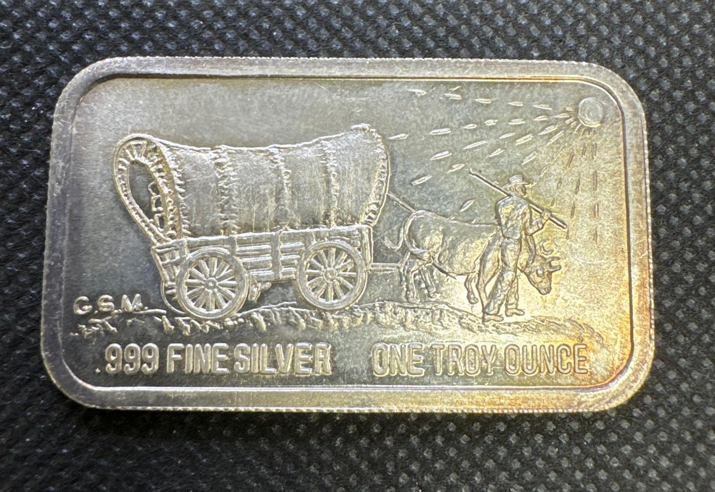 2x Mount St Helen?s 1 Troy Oz .999 Fine Silver Bullion Bars