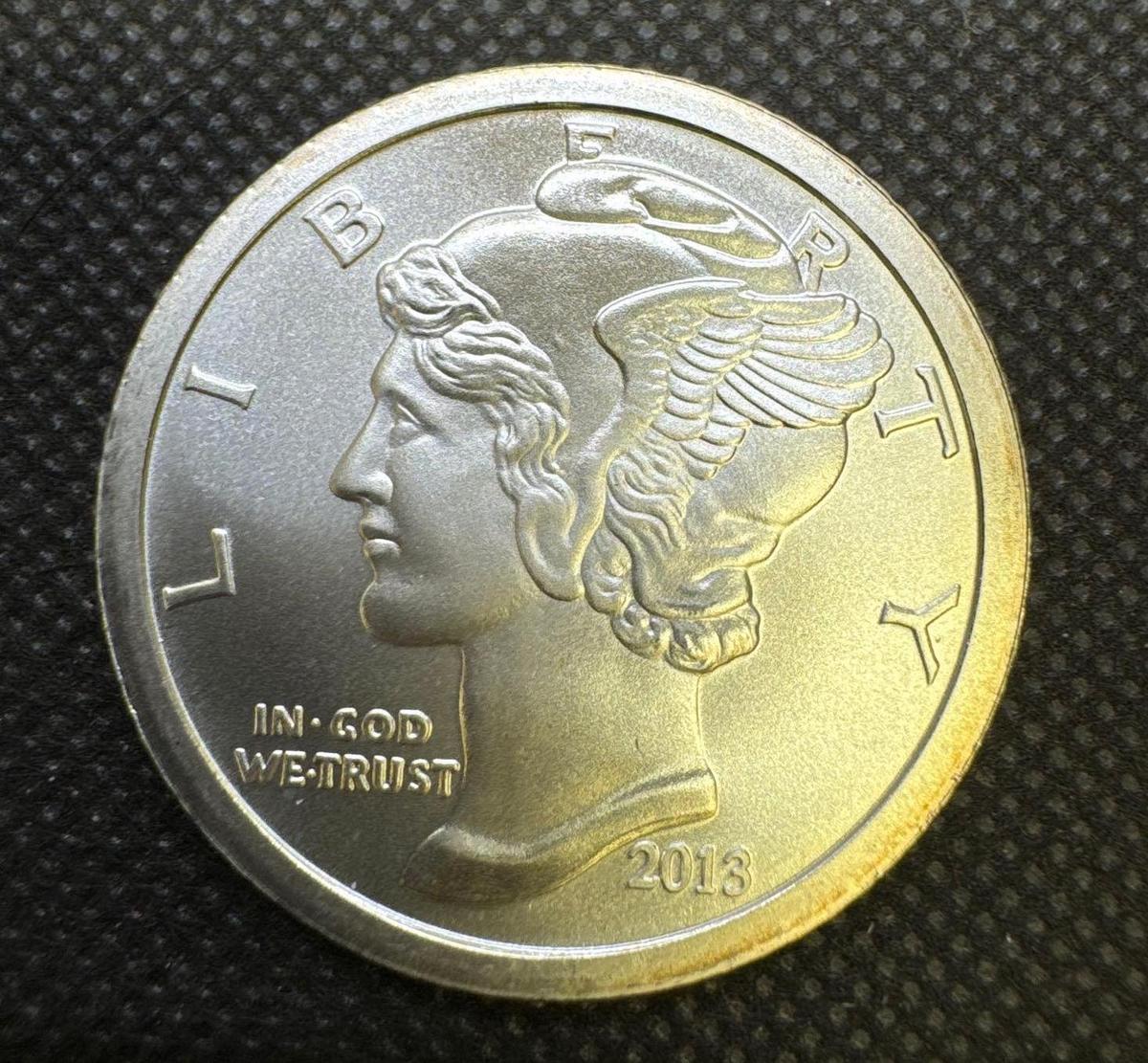 2013 Liberty 1 Troy Oz .999 Fine Silver Bullion Coin