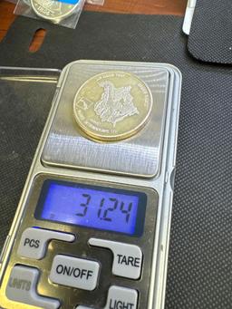 1 Troy Oz .999 Fine Silver Eagle Bullion Coin