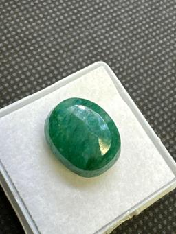 Oval Cut Green Emerald Gemstone 9.70ct