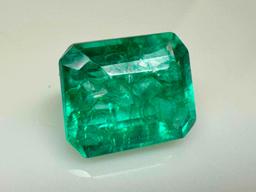 10.2ct Emerald Cut Emerald Gemstone