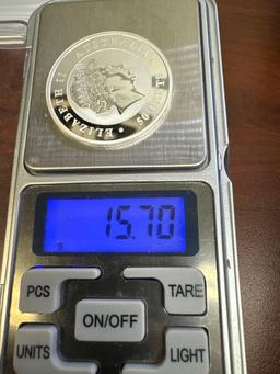 2014 1/2 Oz .999 Fine Silver Australian Koala Round Bullion Coin