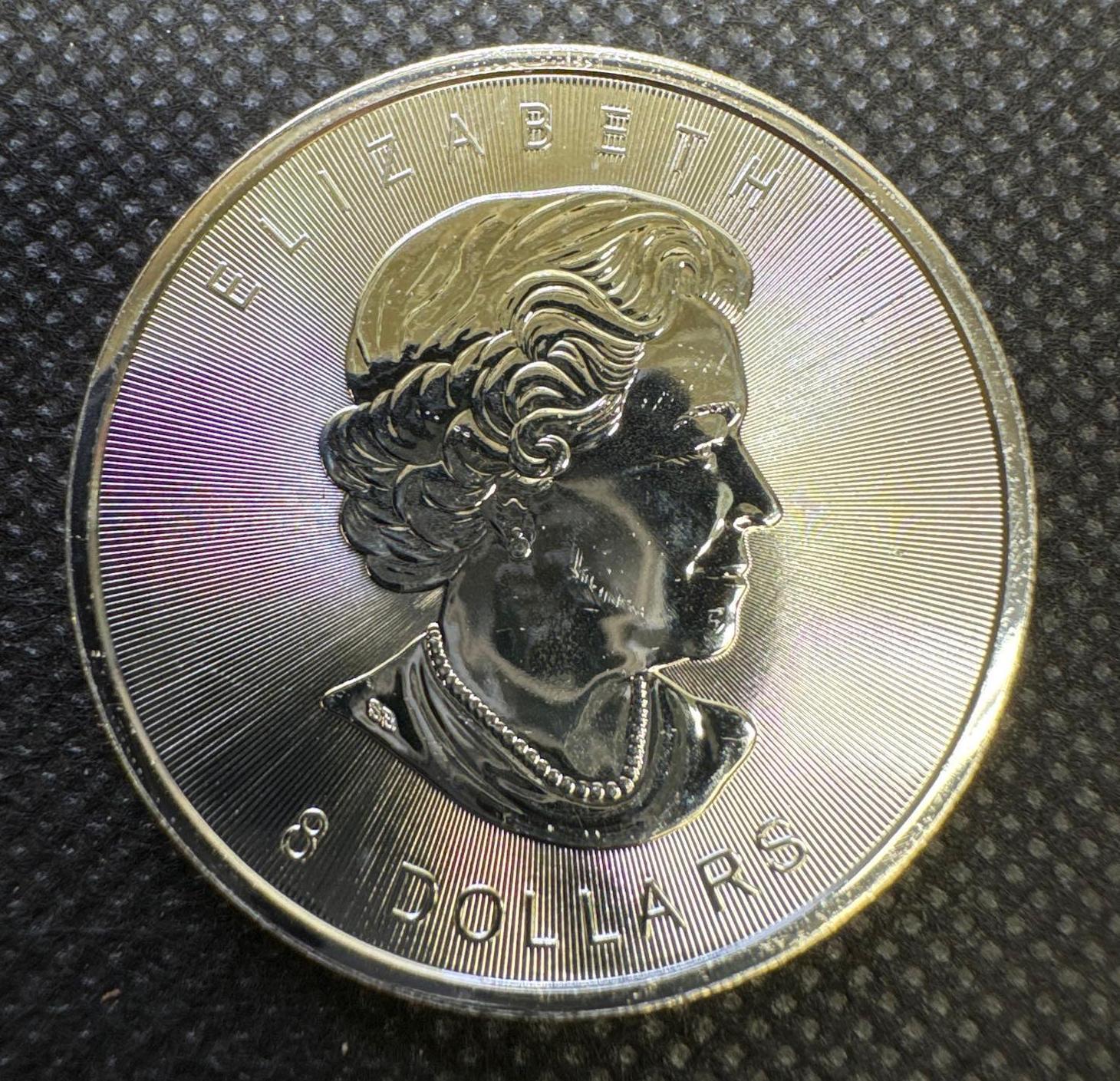 2015 Canadian Buffalo 1 1/4 Oz .9999 Fine Silver $8 Round Bullion Coin