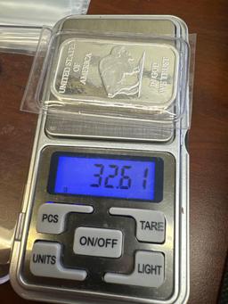 1 Troy Oz .999 Fine Silver Indian Head Buffalo Bar