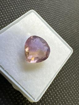 Pair Cut Purple Yellow Amatrine Gemstone 3.50ct