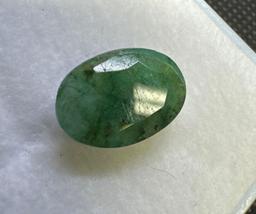Oval Cut Green Emerald Gemstone 5.55ct