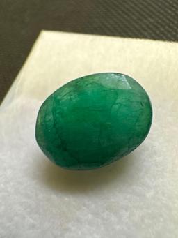 Oval Cut Green Emerald Gemstone 9.00ct