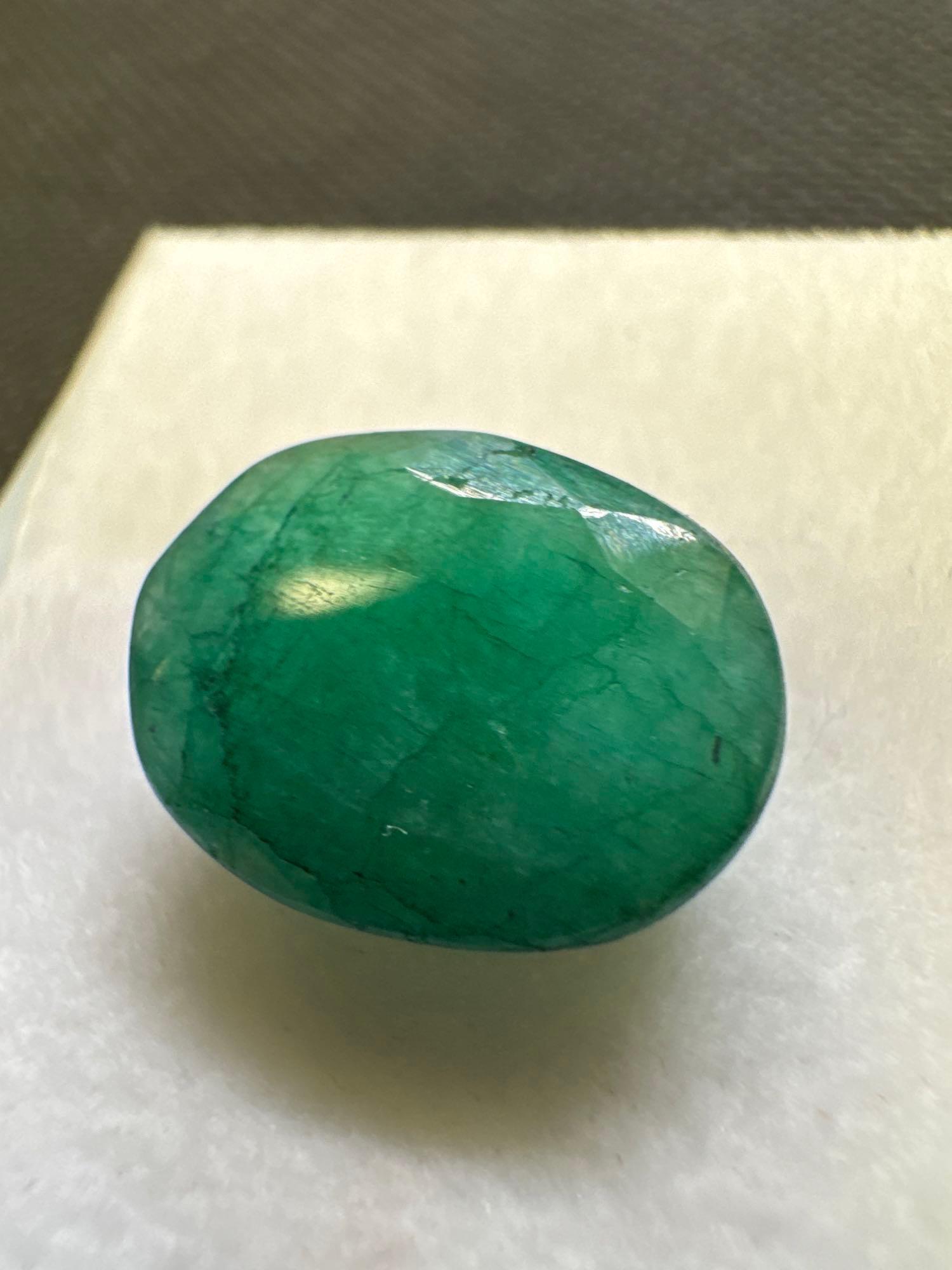 Oval Cut Green Emerald Gemstone 9.00ct
