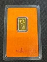 Valcambi Suisse 2.5 Gram 999.9 Fine Gold Bar