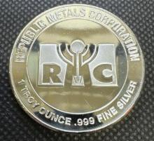 RMC 1 Troy Oz .999 Fine Silver Round Bullion Coin