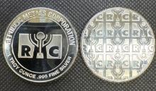 2x RMC 1 Troy Oz .999 Fine Silver Round Bullion Coins