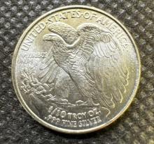 1/10 Oz .999 Fine Silver Walking Liberty Round Bullion Coin