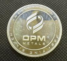 OPM 1 Troy Oz .999 Fine Silver Bullion Coin