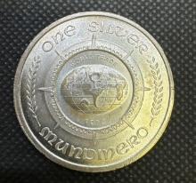 World Trade 1 Troy Oz .999 Fine Silver Bullion Coin