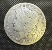 1879-S Morgan Silver Dollar 90% Silver Coin 0.91 Oz