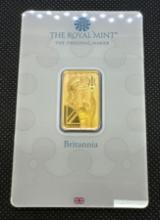 The Royal Mint 10 Gram 999.9 Fine Gold Bar