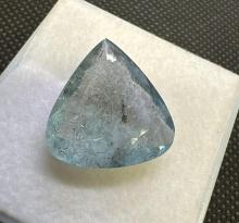 Trillion Cut Blue Aquarium Gemstone 14.50ct