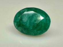 10.9ct Oval Cut Opaque Emerald Gemstone