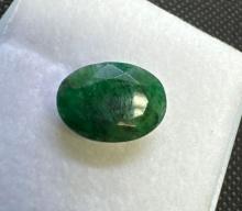 Oval Cut Green Emerald Gemstone 6.00ct