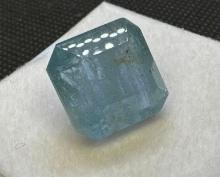 Cushion Cut Blue Aquarium Gemstone 15.80ct