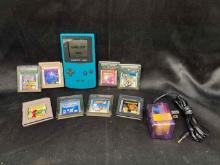 Nintendo Gameboy Color with 8 Games. Mario Brothers, Megaman, Tony Hawk, Scooby Doo more