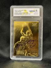 1996-97 Fleer 23kt Gold Kobe Bryant Rookie - Purple Signature Limited Edition WCG 10